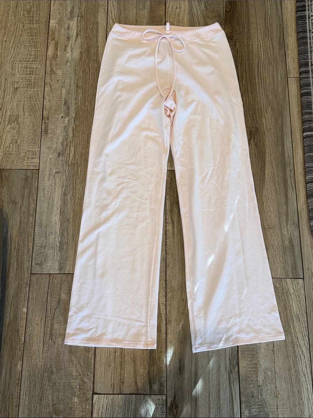 SKIMS Straight-Leg Lounge Pants in Barely Pink